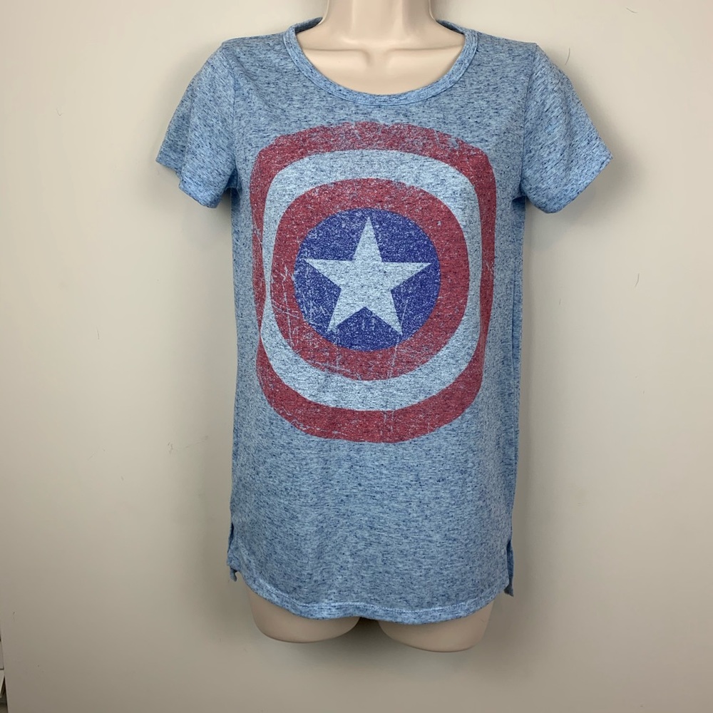 Marvel Captain America Tee Sz XS